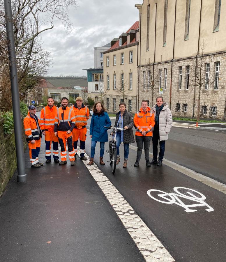 Städtischer Bauhof setzte erneut Maßnahmen für besseren Radverkehr um